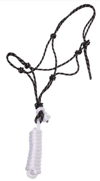 Knotted Rope Halter with Lead