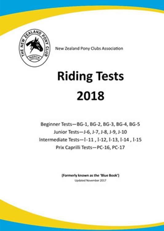 New 2018 NZPCA Dressage Test Book