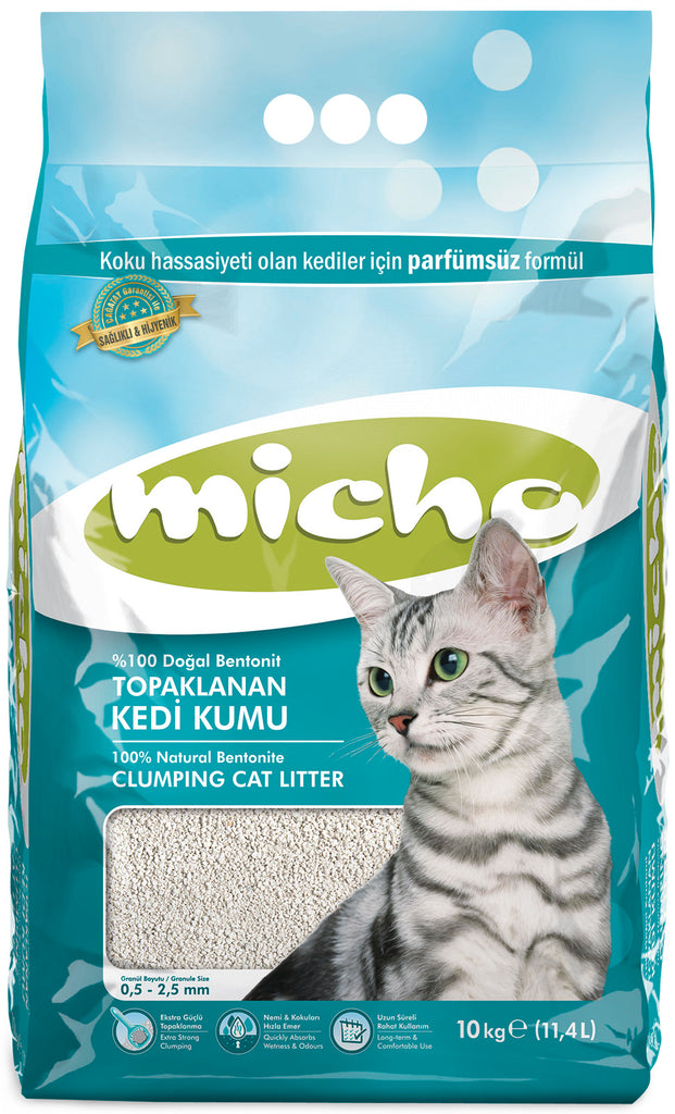 Micho Clumping Cat Litter (Unscented) - 8.5L