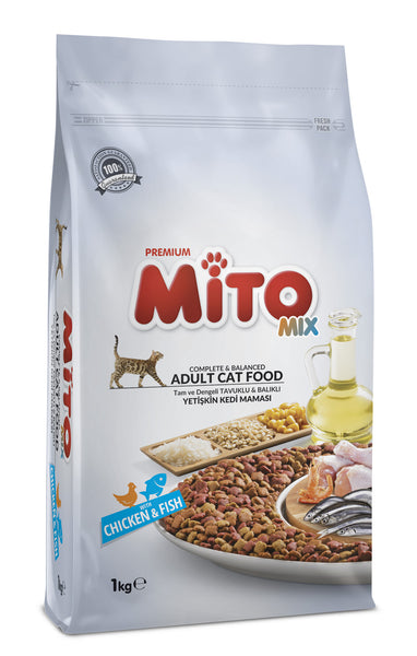 Mito Adult Cat Mix Chicken & Fish - 1kg